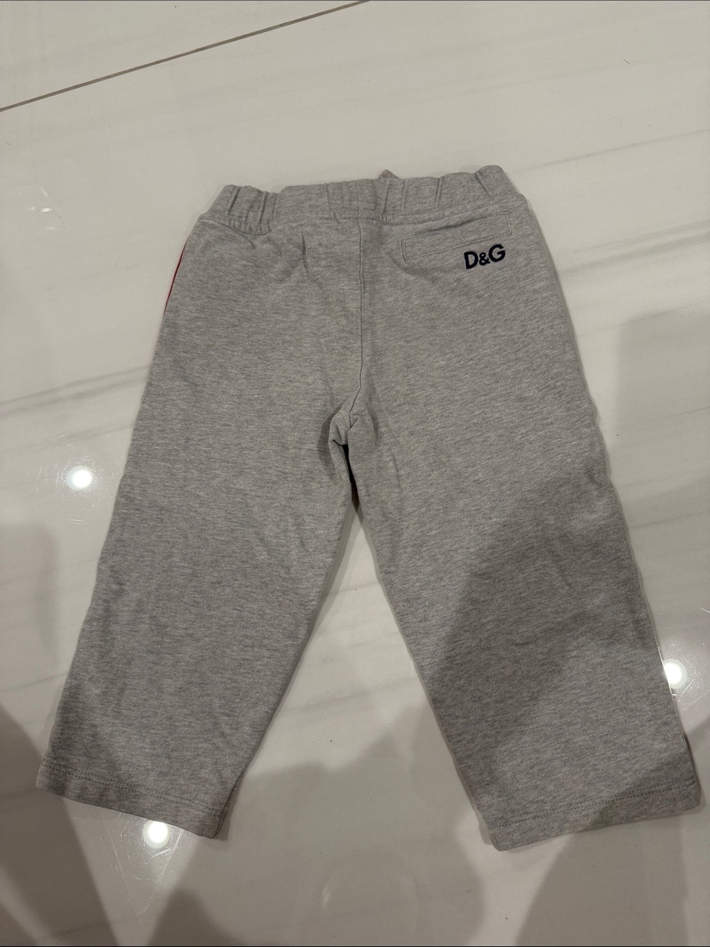 D&G Kids Light Gray Logo Sweatpants